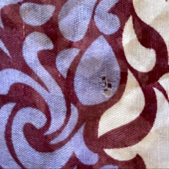 2 for $30 Boho Oversized Lavender/ Purple Floral Printed Fringe Scarf - Picture 5 of 6